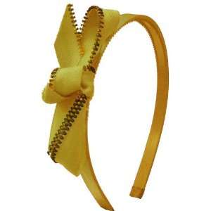  Golden Zipper Hard Headband