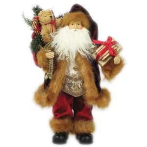    16 Burgundy Santa Claus W/Brown Trimming   S11602