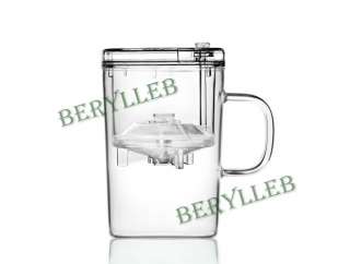 SAMA High Grade Personal Clear Glass Gongfu Teacup With Infuser and 