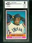 1976 Topps DENNIS ECKERSLEY Rookie Indians BGS BCCG 8