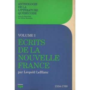  Ecrits De La Nouvelle France Books