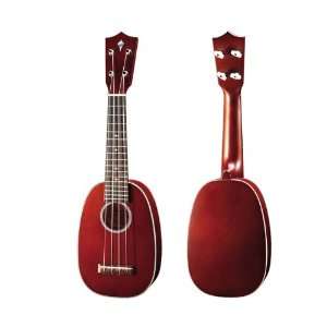  E3 Pineapple All Solid wood Ukulele Brown Electronics