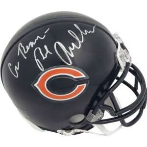 com Bob Avellini Chicago Bears Autographed Mini Helmet with Go Bears 