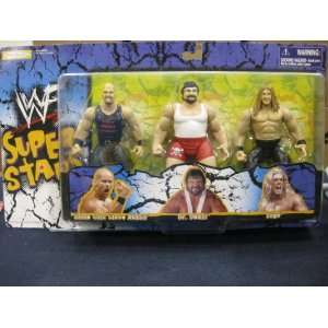 WWF Superstars 3 Pack Stone Cold/Dr. Death/Edge by Jakks Pacific 1996 