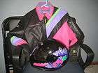 ARCTIC CAT LEATHER SILHOUETTE JACKET L WOMENS   LASER SN 65 DOT/SNELL 