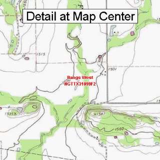  USGS Topographic Quadrangle Map   Bangs West, Texas 