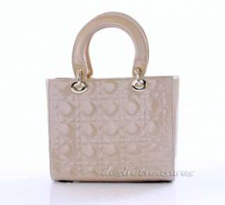 Luxury Genuine Italian Varnish Shinny Calf Leather Hand Bag Purse 