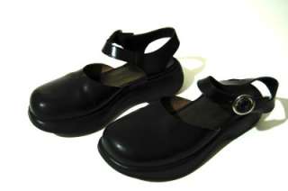 DANSKO Womens Black Leather Mary Jane Pumps Sling Back Shoes 39 8M 