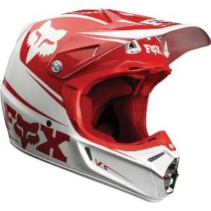  Fox Racing V3 Daytona Retro Helmet White/Red M Automotive