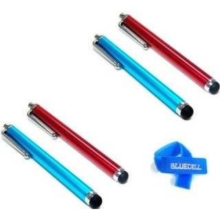 Bluecell 4 Pack of Red Blue Stylus Universal Touch Screen Pen for Ipad 