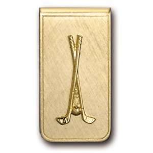  Money Clip Golf Gold Tone Jewelry