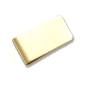  Silver Plated Plain Money Clip (Gold Shown) Jewelry