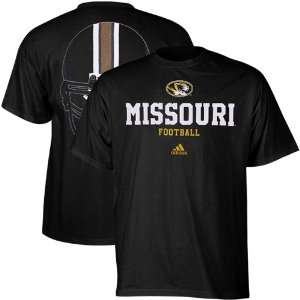  adidas Missouri Tigers College Eyes T Shirt   Black (Small 