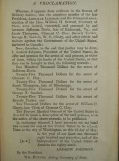   LINCOLN ASSASSINATION Antique Civil War Slavery President FUNERAL BOOK
