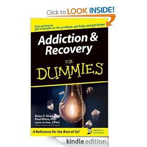 Addiction and Recovery For Dummies Brian F. Shaw, Paul Ritvo, Jane 