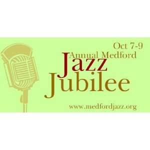    3x6 Vinyl Banner   Annual Medford Jazz Jubilee 