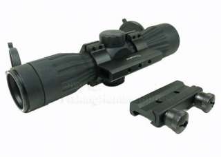   Red Green Illuminate Mil Dot Rubber Coated Scope Carry Handle Flat Top