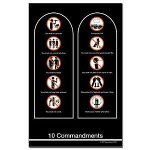  10 Commandments Mini Poster version 2 Mini Poster Print by 