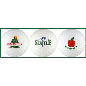  Seattle Golf Balls w/ Washington Variety Sports 