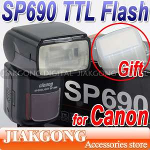   690 Speedlite flash for Canon E TTL II 1100D T3 600D T3i 60D 7D  