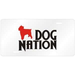 New  Brussels Griffon Dog Nation  License Plate Dog  