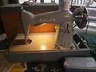 antique vtg universal deluxe precision sewing machine with case 