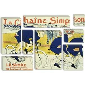  Simpson La Chain Bicycle Advertising Vintage Poster by 