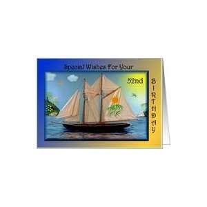  Birthday   52nd / Sail Boat Card Toys & Games