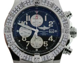 New Mens Breitling Super Avenger Chronograph Auto Watch A13370 With 