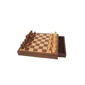  Walnut Wood Magnetic Chess Set Toys & Games