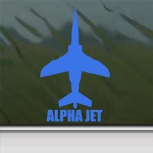  ALPHA JET Blue Decal Military Soldier Truck Window Blue 