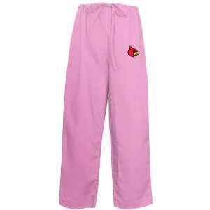    Louisville Cardinals Pink Scrub Pants Lg