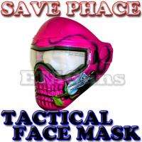  Paintball Tactical Full Face Skull Skeleton Pink Mask Pandora  
