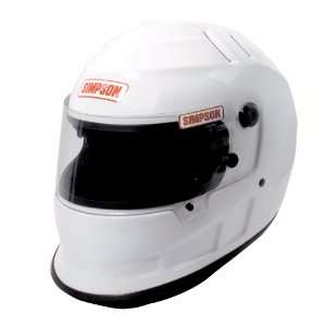   1607141 The Speedway Vudo SNELL 05 White Size 7 1/4 Helmet Automotive