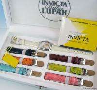 INVICTA Baby LUPAH Hummingbird & Flower MOP Dial 7 LEATHER Strap Watch 