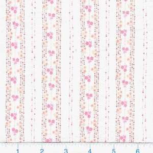   Stripe Pink Floral Fabric By The Yard Arts, Crafts & Sewing