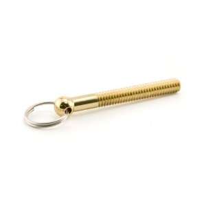 Extra Long Overflow Cover Bolt   Polished Brass