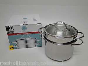 Martha Stewart Collection Cooking Elements Multi Pot 8 Qt. Stainless 