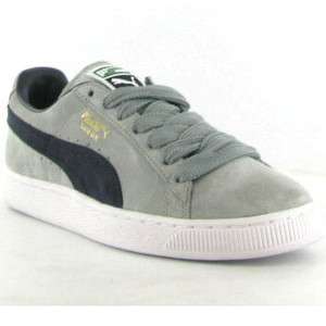   Suede Classic Mens Trainer Grey Navy White Size UK 6.5   13  