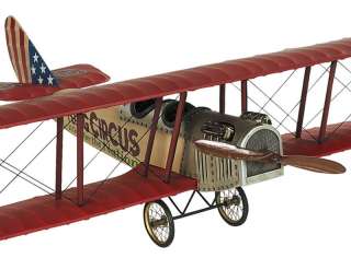 WWI Curtiss Jenny JN4 Biplane Flying Circus Built Model  