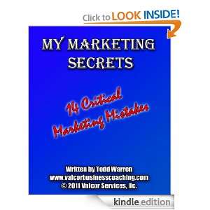 14 Critical Marketing Mistakes Todd Warren  Kindle Store