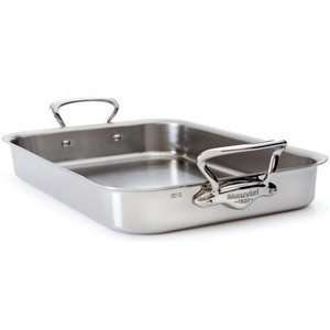  Mauviel Cook Stainless Steel Rectangular Shallow Roasting 