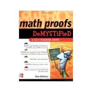  Math Proofs Demystified byGibilisco Gibilisco Books