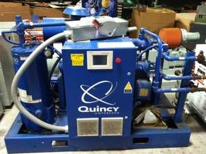 Used 50 HP Quincy Air Compressor Model QGV 50 Water Cooled  