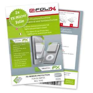  2 x atFoliX FX Mirror Stylish screen protector for Olympus 