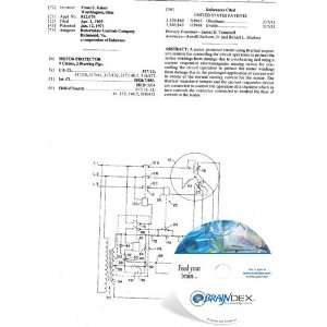  NEW Patent CD for MOTOR PROTECTOR 