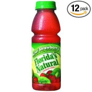 Floridas Natural Strawberry Kiwi Juice, 16 Ounce Bottles (Pack of 12)