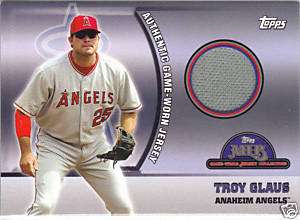 TROY GLAUS 2005 TOPPS MLB GAME WORN JERSEY COLLECTION  
