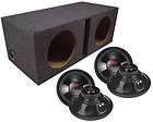   LOADED DUAL 12 CHAOS 1600W SUBWOOFER PORTED SUB BOX PACKAGE NEW