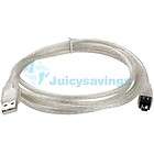 8m USB to IEEE 1394 FireWire 4 pin Data Cable 6Ft